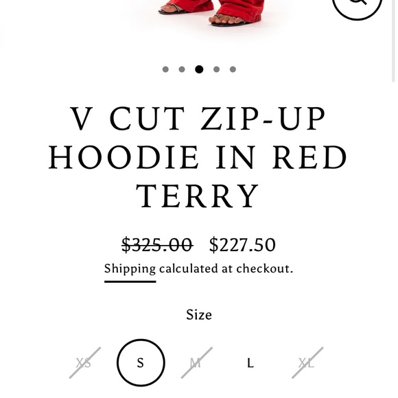 Sami miro vintage sweat set in red - Picture 3 of 3